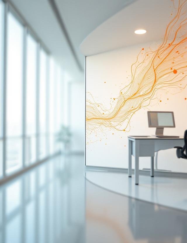 Visual strategy for a tech startup incorporating organic shapes and hand-drawn icons